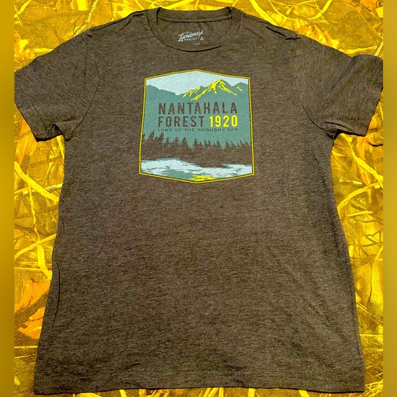 Old School Nantahala Forest 1920 “LAND OF THE NOONDAY SUN” North Carolina SS Tee - Picture 1 of 3